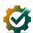 Icono de un engranaje y una marca de verificación