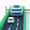 Icono de un coche en una carretera